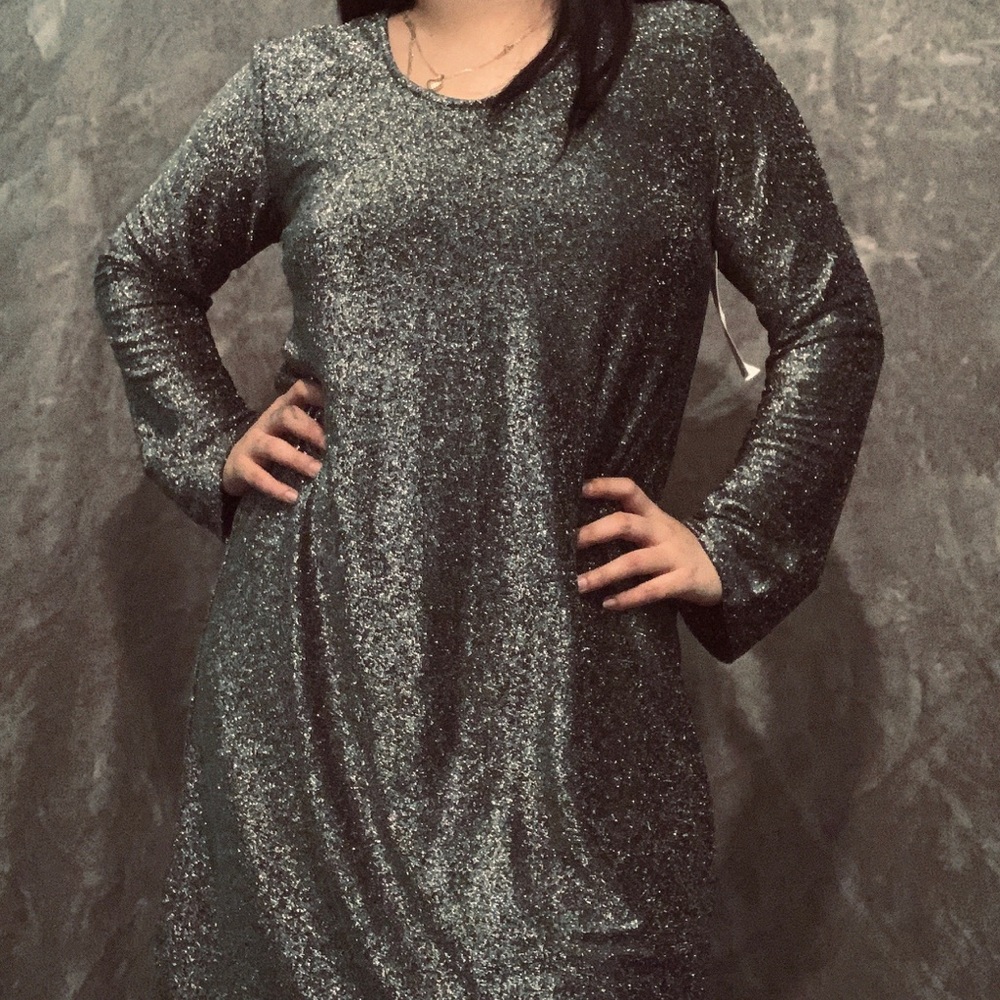 🌿dark gray sparkly dress from karen kane